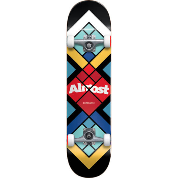 Almost Skateboards Centered Black Complete Skateboard - 8 x 31.7