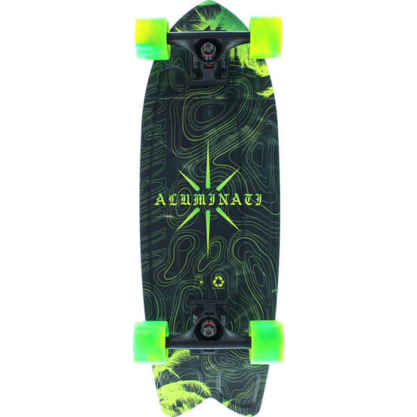 Aluminati Skateboards Pulau Wingnut Cruiser Complete Skateboard  8.25 x 25.25  Warehouse 