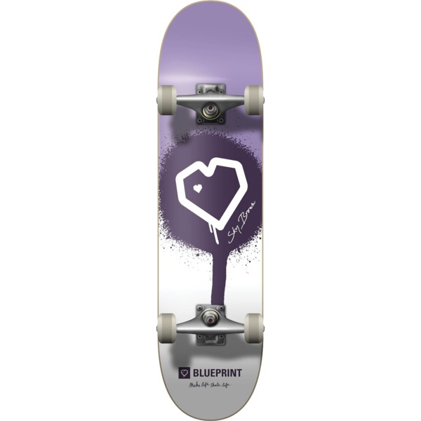 Blueprint Skateboards Sky Brown Make Life Skate Life Purple Complete Skateboard - 7.75" x 31.125"