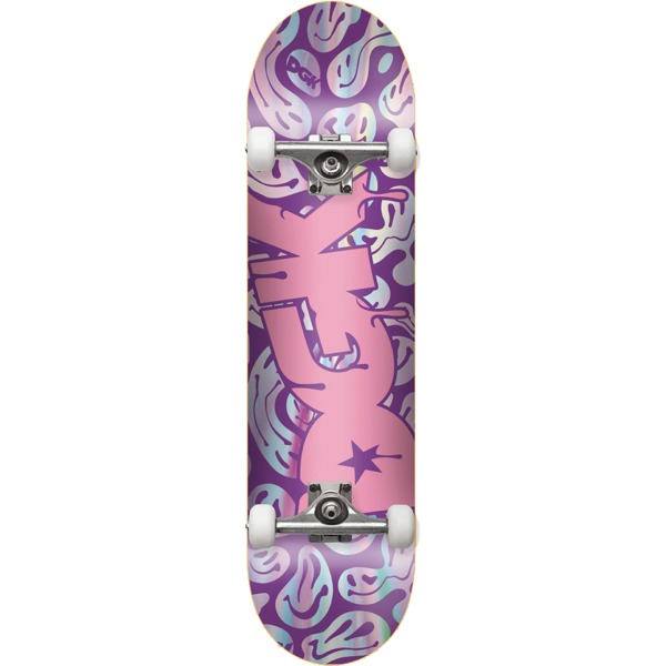 DGK Skateboards Rainbow Drip Foil Complete Skateboard - 7.75 x 31.5