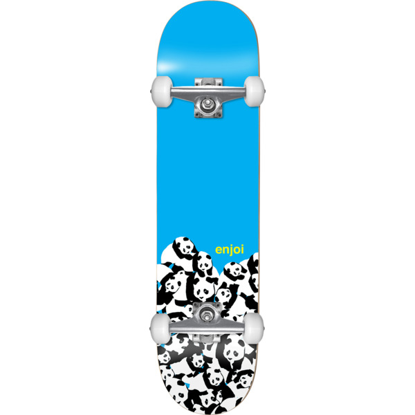 Rondlopen kroeg Vergelijken Enjoi Skateboards Panda Pile Blue Mini Complete Skateboard - 7 x 29