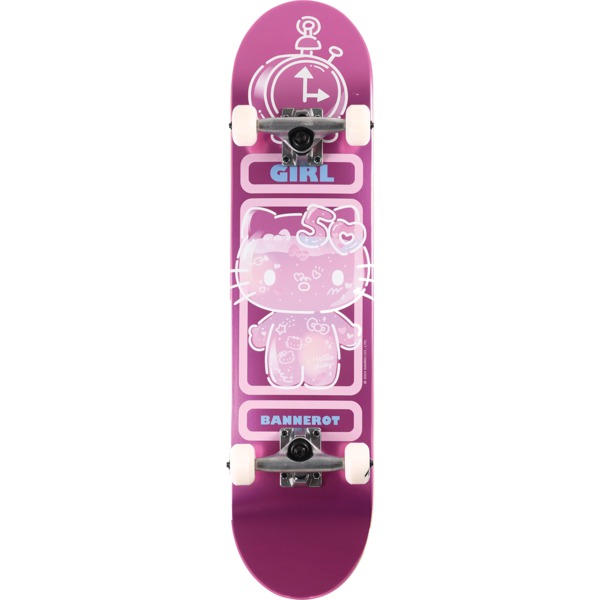 Girl Skateboards Simon Bannerot Hello Kitty 50 Mid Complete Skateboards - 7.5" x 31"