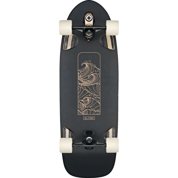 Globe Skateboards Walrus Black / Peaking Surfskate - 10.25" x 31"