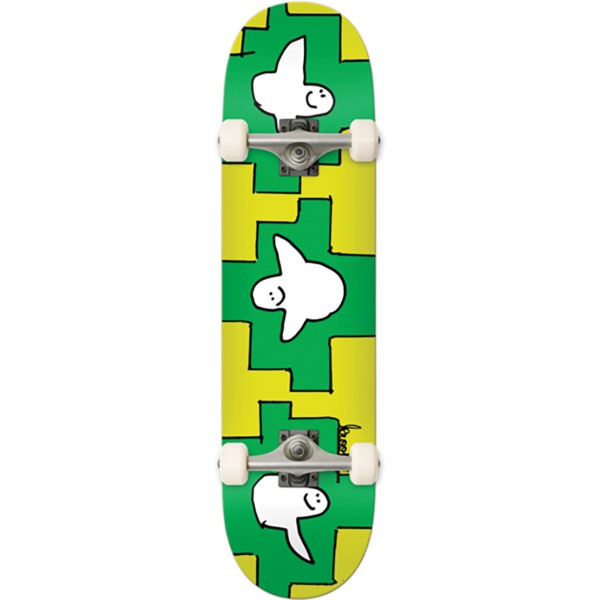 Krooked Skateboards Trio Green / Yellow Complete Skateboard - 8" x 31.8"