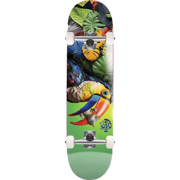 Push Skateboards Toucan Green Complete Skateboard First Push - 8" x 31.6"