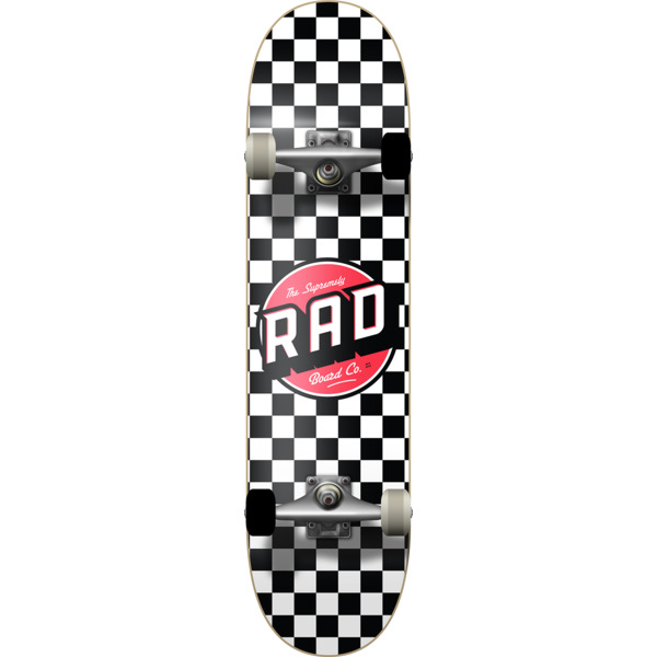 moord Vergelijkbaar terras RAD Wheels Checker 2 Black / White Complete Skateboard - 8 x 32
