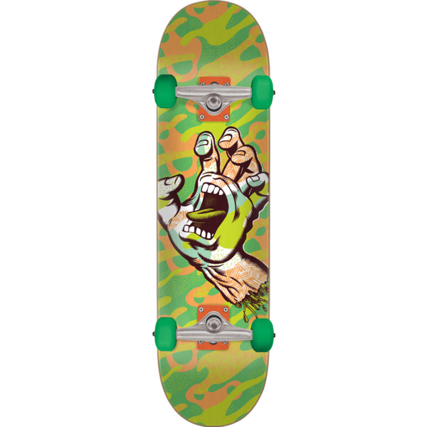 Santa Cruz Skateboards Primary Hand Green Complete Skateboard - 8 x 31.6