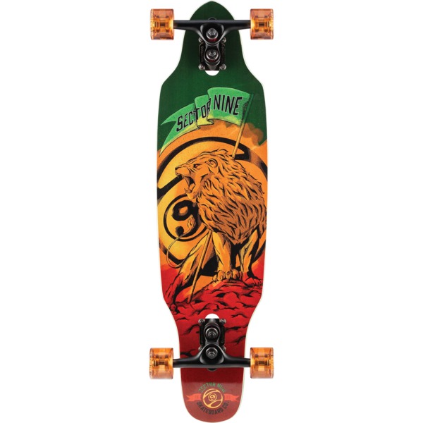 Sector 9 Striker Mini Rasta Cruiser Complete Skateboard Sidewinder - 8.75" x 33"