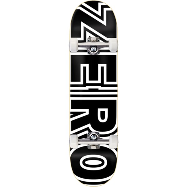 Zero Skateboards Bold Black / White Complete Skateboard - 7.75" x 31.1"