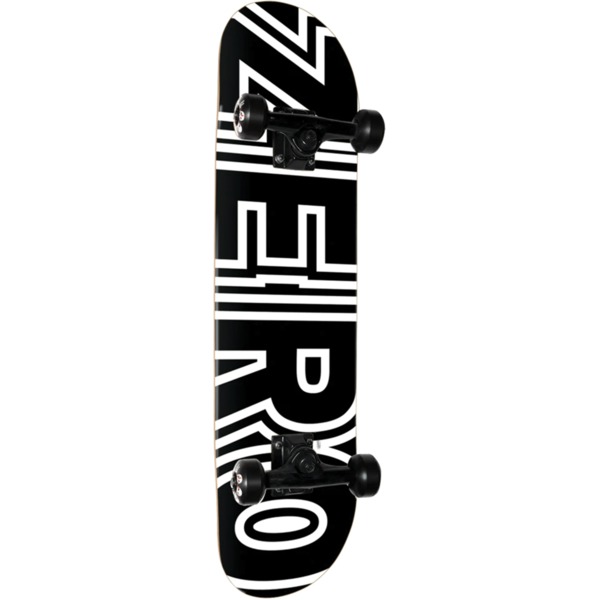 Zero Skateboards Bold Black / White Complete Skateboard - 8" x 31.7"