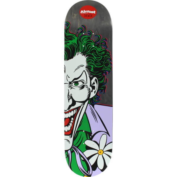 Almost Skateboards Daewon Song Joker Splitface Skateboard Deck  8.25 x 31.7  Warehouse Skateboards