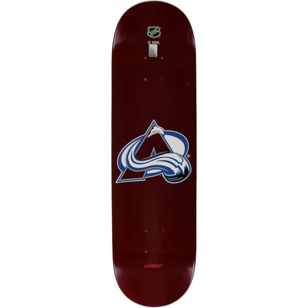 Aluminati Skateboards NHL Colorado Avalanche Woody Skateboard Deck  8 x 32  Warehouse Skateboards