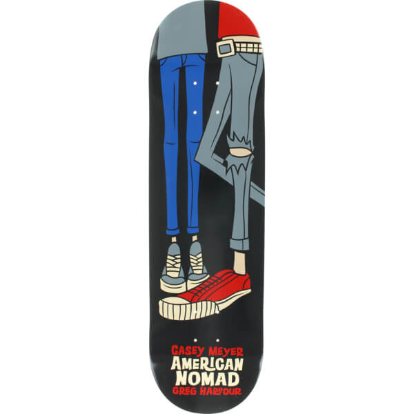 American Nomad Skateboards Casey Meyer \/ Greg Harbour Black Skateboard Deck  8.5 x 32.5 