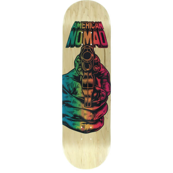 American Nomad Skateboards You\u002639;re Next Natural \/ Blue \/ Red Skateboard Deck  8.75 x 32.5 