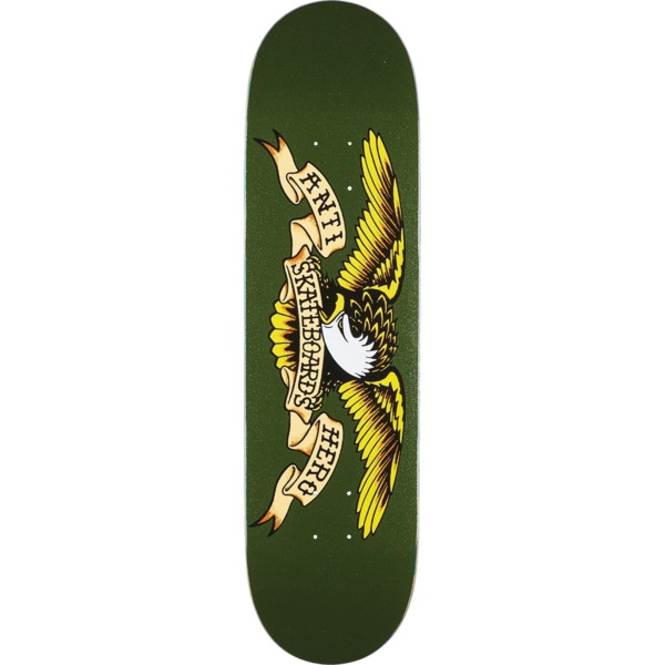 Anti Hero Skateboards Classic Eagle Easyrider Olive Skateboard Deck - 8.38" x 32.25"