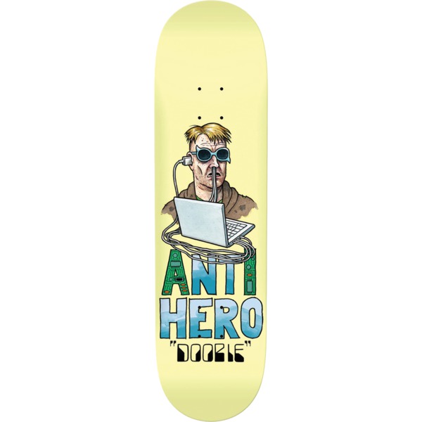 Anti Hero Skateboards Doobie Pellegrin Anti Intelligence Skateboard Deck - 8.75" x 32.62"