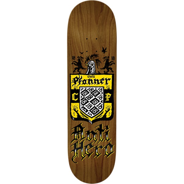 Anti Hero Skateboards Chris Pfanner Coat of Arms Assorted Stains Skateboard Deck - 8.4" x 32"