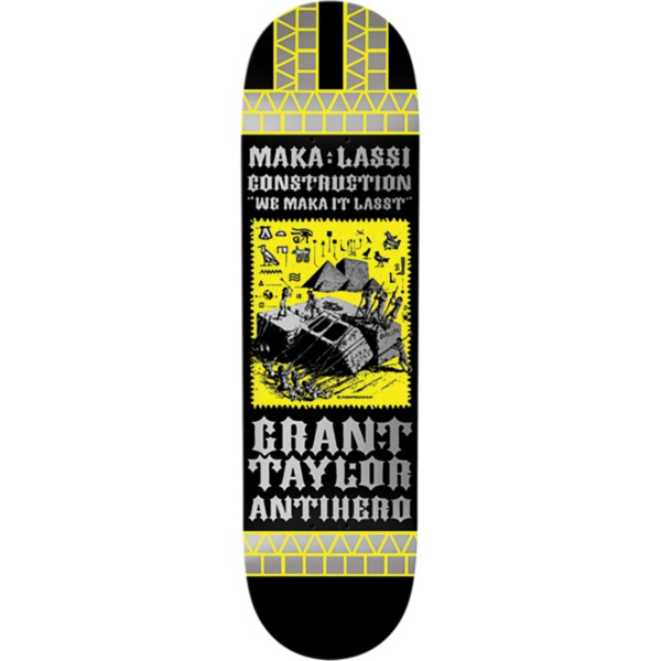 Anti Hero Skateboards Grant Taylor Makalassi Construction Renovated Skateboard Deck - 8.75" x 32.62"