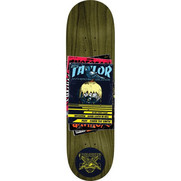 Anti Hero Skateboards Grant Taylor Thrasher Collab Skateboard Deck - 8.38" x 32.25"