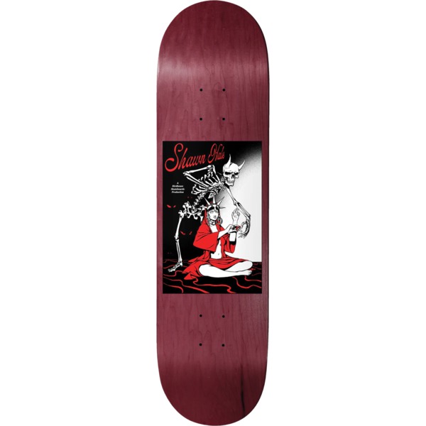 Birdhouse Skateboards Shawn Hale Life Gives Death Burgundy Skateboard Deck - 8.5" x 32"