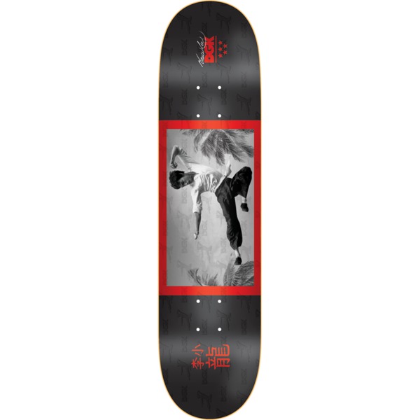 DGK Skateboards Bruce Lee Flying Man Black Skateboard Deck - 8.25" x 31.85"