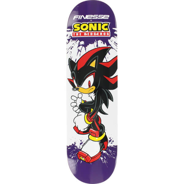 Finesse Skateboards Sega Shadow The Hedgehog Purple Skateboard Deck - 8