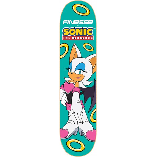 Finesse Skateboards Sega Sonic Rouge Skateboard Deck - 8.25" x 32"