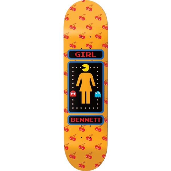 Girl Skateboards Niels Bennett Pac-Man Skateboard Deck - 8.25" x 31.75"