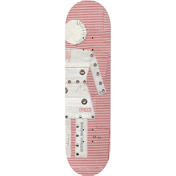 Girl Skateboards Breana Geering (Red) Stripe Skateboard Deck - 8.5"