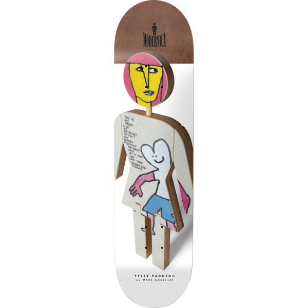 Girl Skateboards Tyler Pacheco Modernica Skateboard Deck - 8.37"