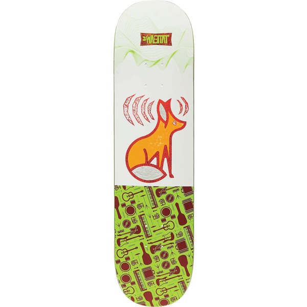 Habitat Skateboards Audio Centric White Skateboard Deck - 8.37" x 32.25"