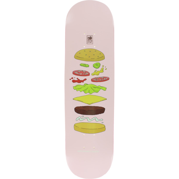 Habitat Skateboards Bobs Burgers Expanded Burger Skateboard