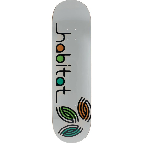 Habitat Skateboards Trillium Grey Skateboard Deck - 8.5" x 31.94"