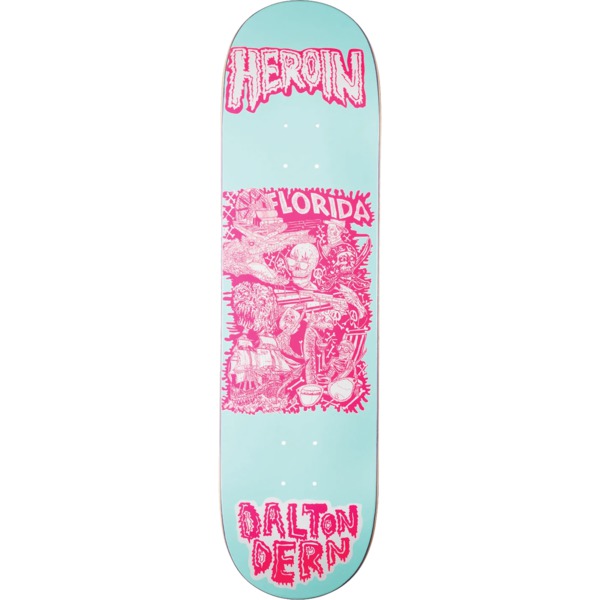 Heroin Skateboards Dalton Dern Allegory Of Fear Skateboard Deck - 8.5" x 32"