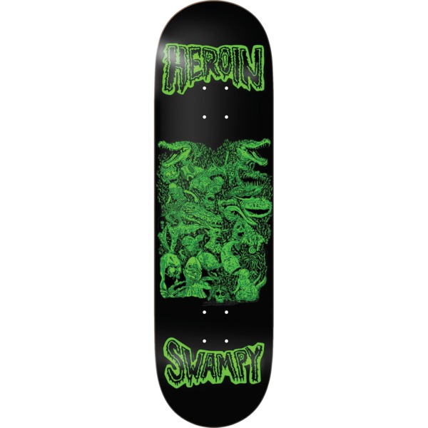 Heroin Skateboards Swampy Allegory Of Fear Skateboard Deck - 9" x 32.25"