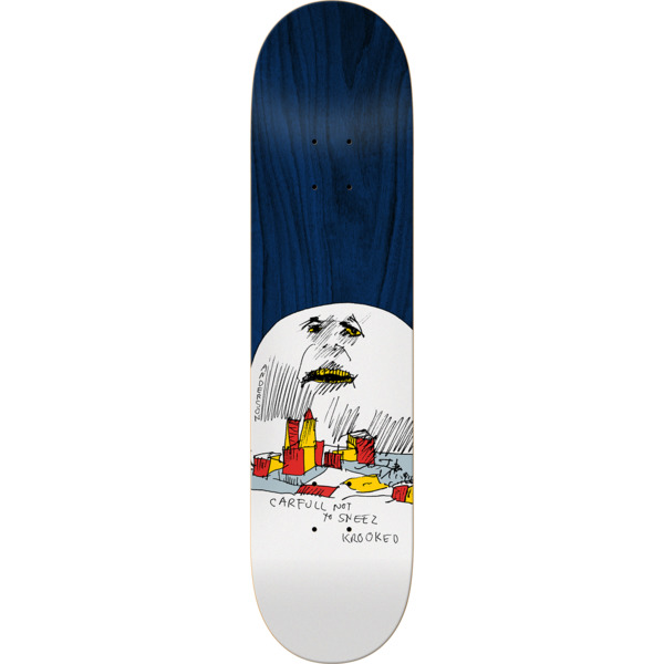 Krooked Skateboards Mike Anderson Moon Skateboard Deck - 8.18 x 31.85 ...