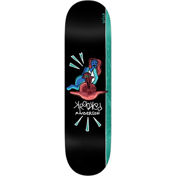 Krooked Skateboards Mike Anderson Sea Bird Black Skateboard Deck - 8.38" x 32"