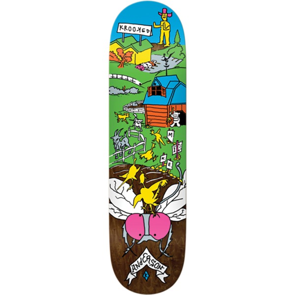 Krooked Skateboards Mike Anderson The Yard Skateboard Deck - 8.38" x 32"