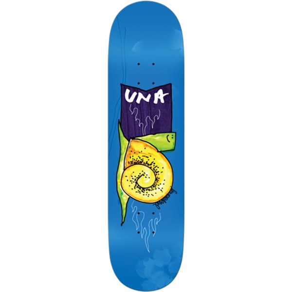 Krooked Skateboards Una Farrar Flame Snail Blue Skateboard Deck - 8.25" x 32"