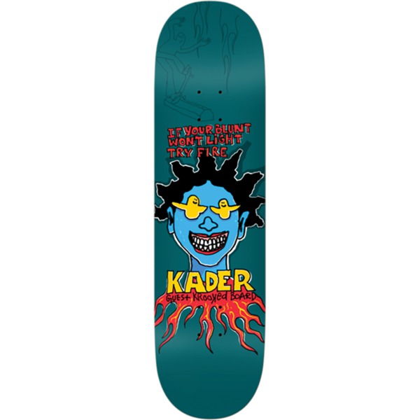 Krooked Skateboards Kader Sylla Guest Blue Skateboard Deck - 8.5" x 31.85"