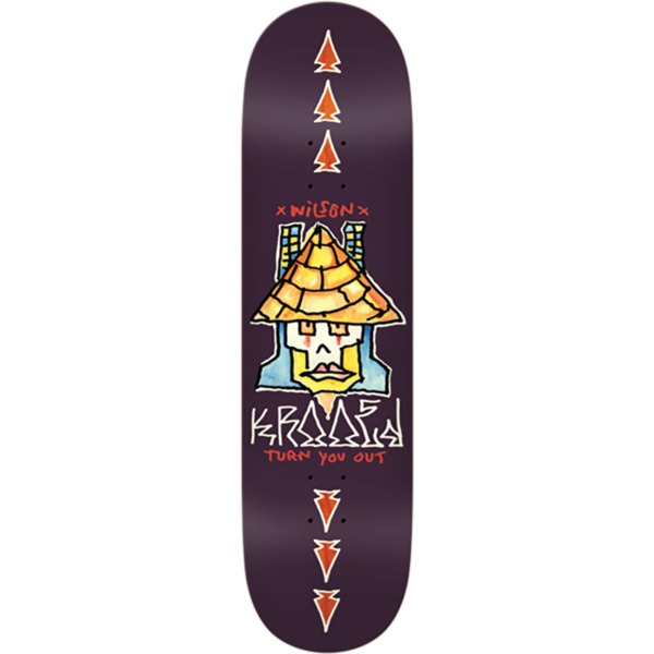 Krooked Skateboards Andrew Wilson Turn Out Plum Skateboard Deck - 8.38" x 32.25"