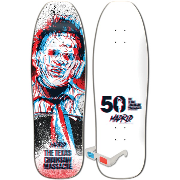 Madrid Skateboards Texas Chainsaw Massacre LTD Headcheese 3D Old School Skateboard Deck - 9.5" x 31"