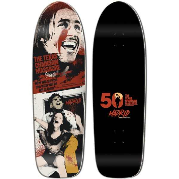 Madrid Skateboards Texas Chainsaw Massacre LTD Hitcher Pool Turbo Old School Skateboard Deck - 9.8" x 33"