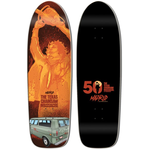 Madrid Skateboards Texas Chainsaw Massacre Sunburn Old School Skateboard Deck - 9.8" x 33"