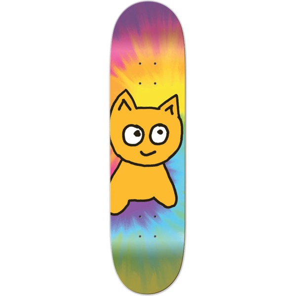 Meow Skateboards Big Cat Tie-Dye Skateboard Deck - 7" x 28.25"