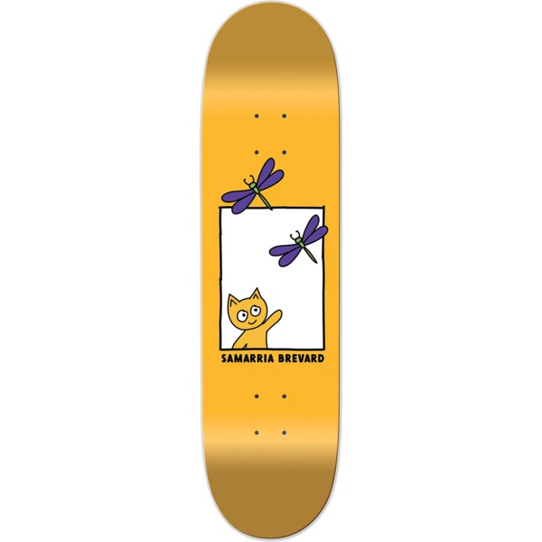 Meow Skateboards Samarria Brevard Welcome Home Yellow Skateboard Deck - 8" x 31.75"