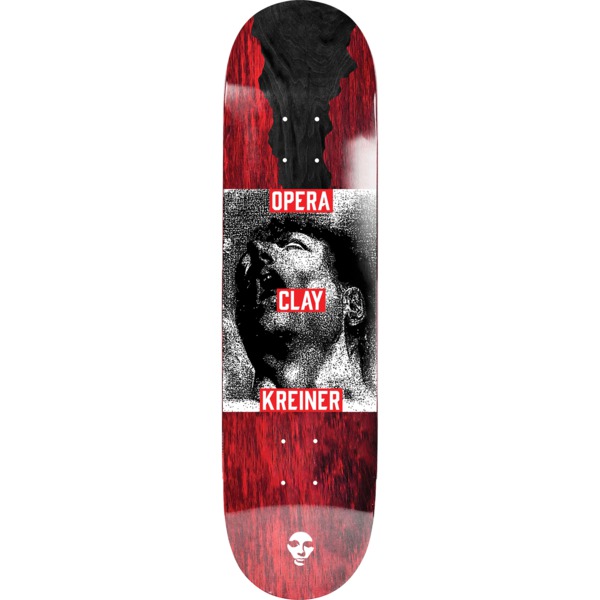 Opera Skateboards Clay Kreiner Agony Red / Black Skateboard Deck - 8.5" x 32"