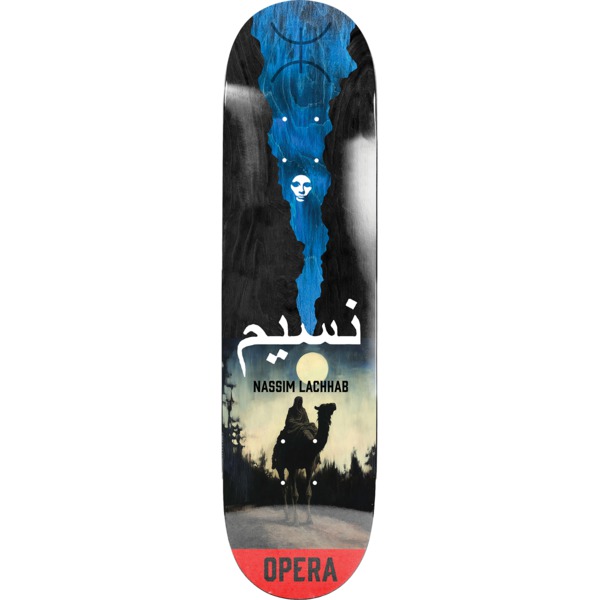 Opera Skateboards Nassim Lachhab Nomad Blue / Black Skateboard Deck - 8.37" x 31.6"