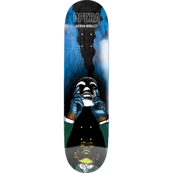 Opera Skateboards Kieran Woolley Upward Blue / Black Skateboard Deck - 8.5" x 31.95"