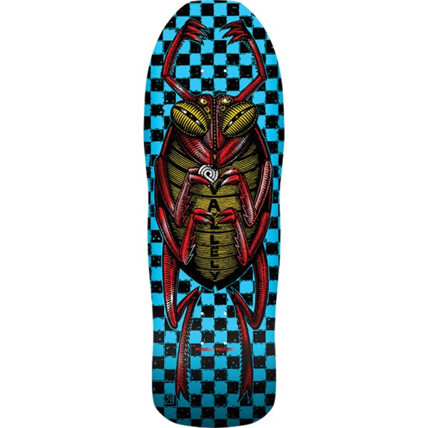 Powell Peralta Mike Vallely Bug 01 Blue / Red Foil Old School Skateboard Deck - 10" x 30.25"